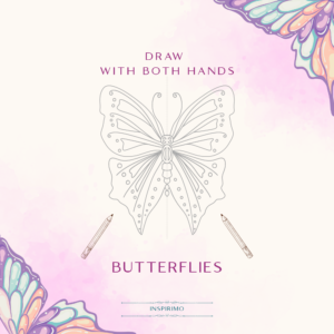 Butterflies Slowbook — Draw & Colour with Both Hands (Digital Download)